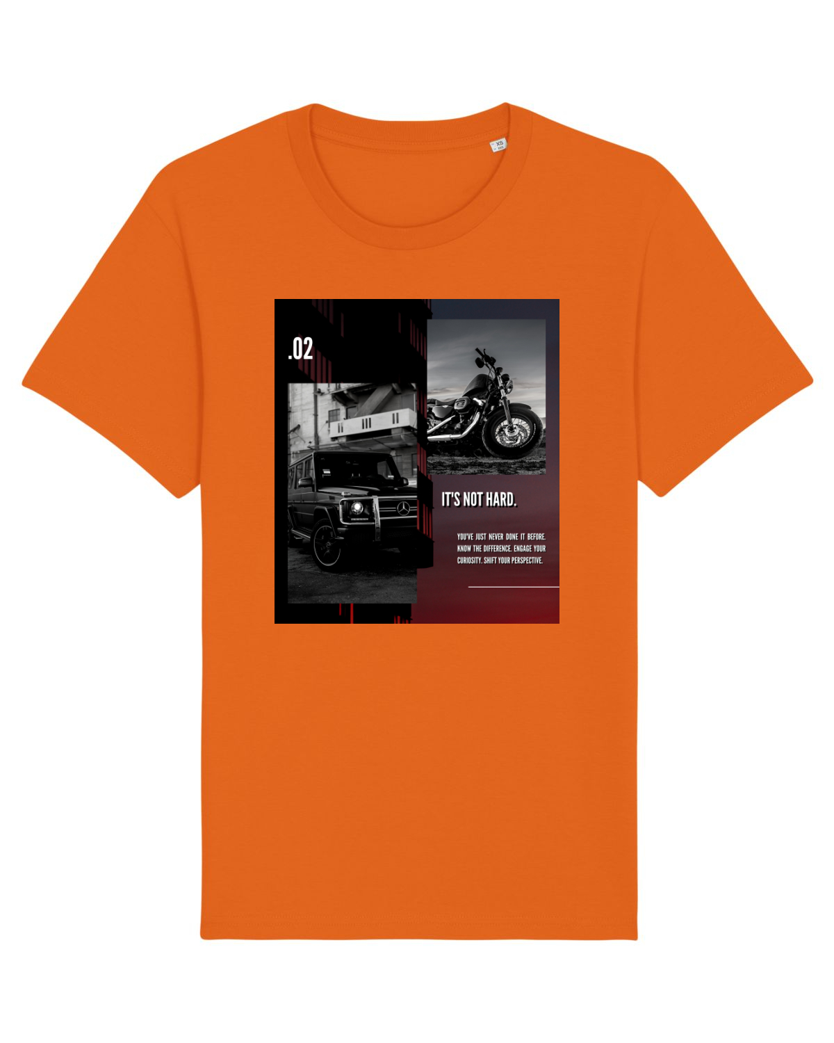 Tricou mânecă scurtă Unisex Rocker Bright Orange