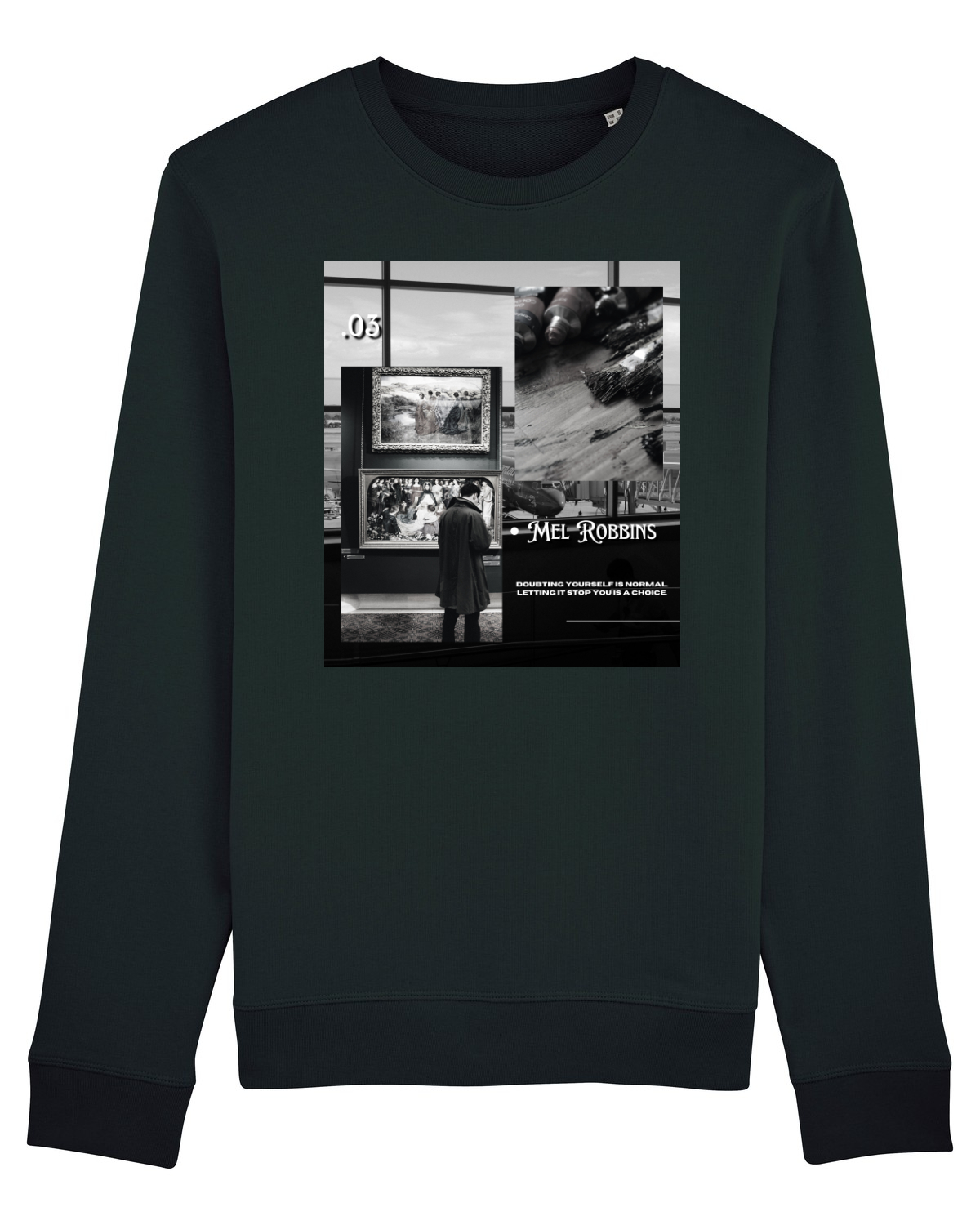 Bluză mânecă lungă Unisex Rise Black