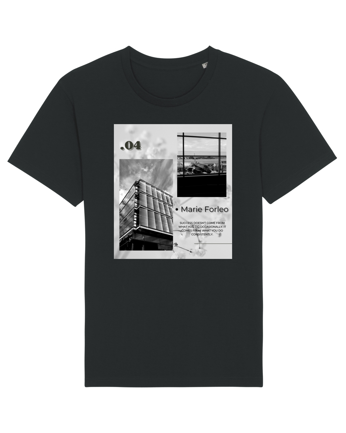 Tricou mânecă scurtă Unisex Rocker Black