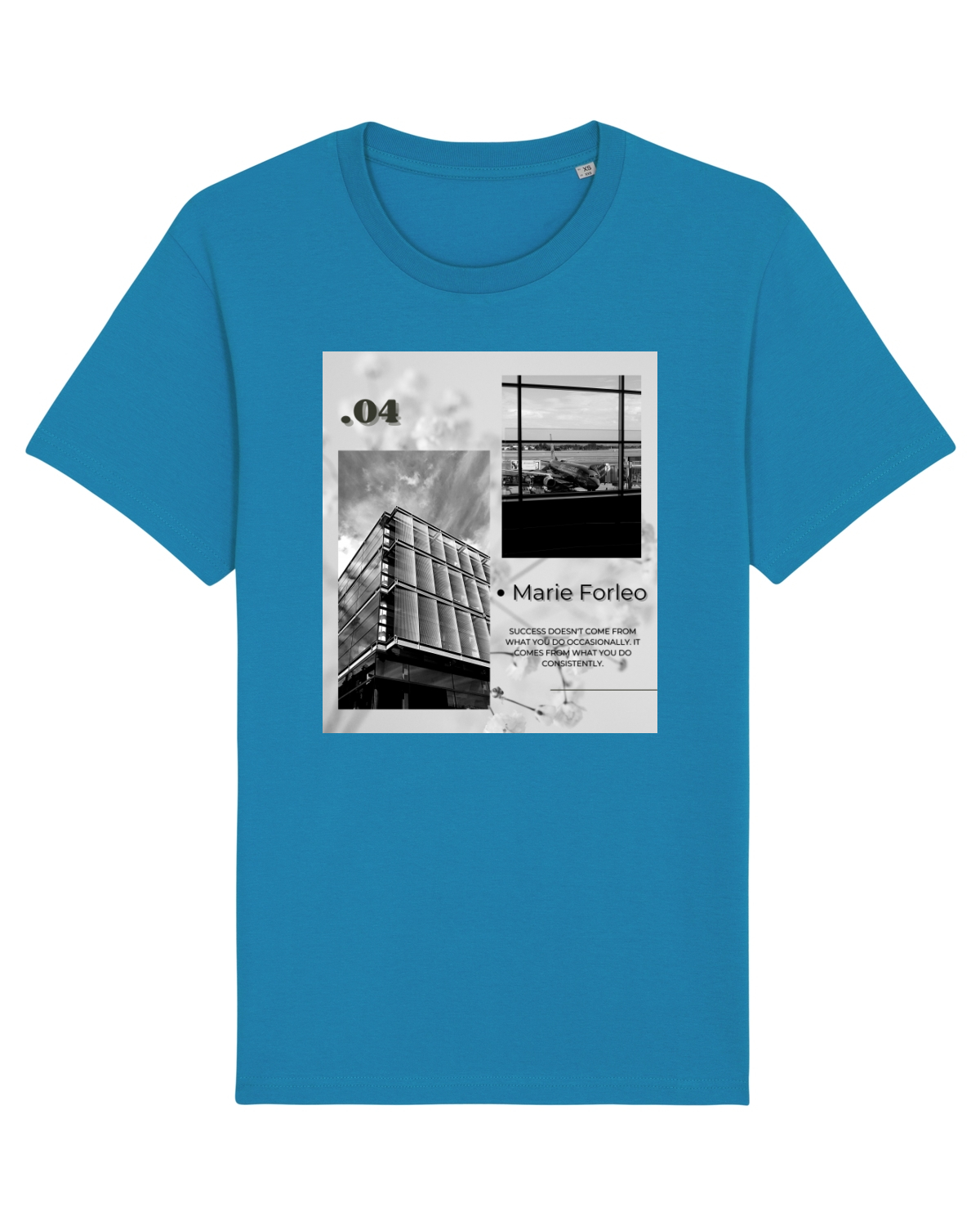Tricou mânecă scurtă Unisex Rocker Azur