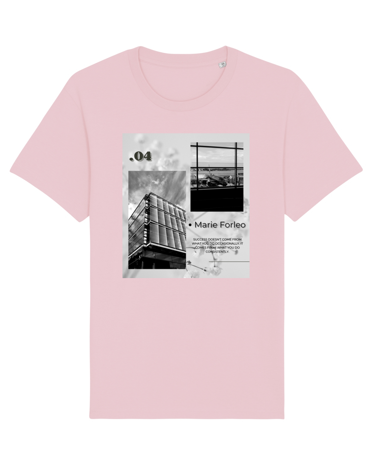 Tricou mânecă scurtă Unisex Rocker Cotton Pink
