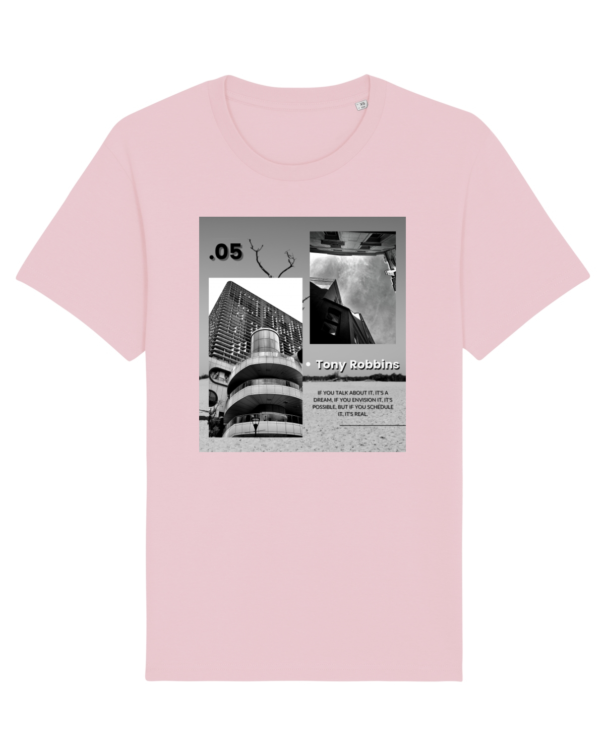 Tricou mânecă scurtă Unisex Rocker Cotton Pink