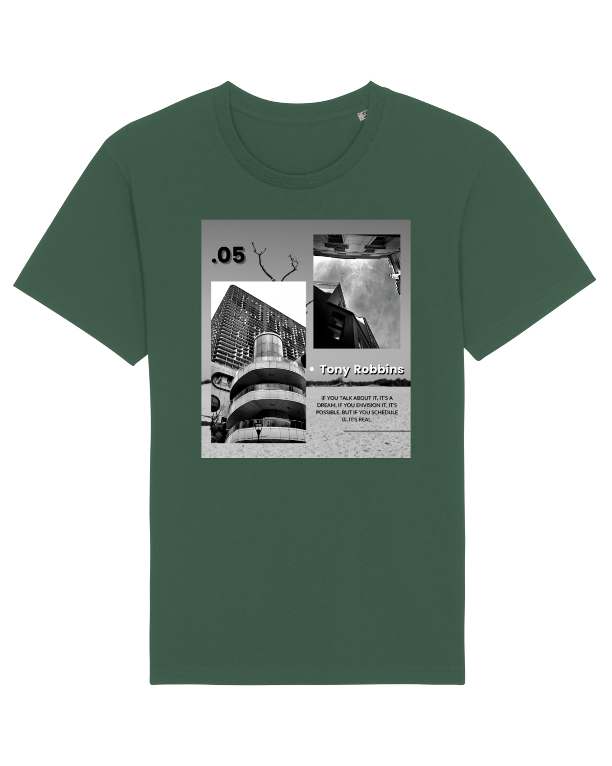 Tricou mânecă scurtă Unisex Rocker Bottle Green