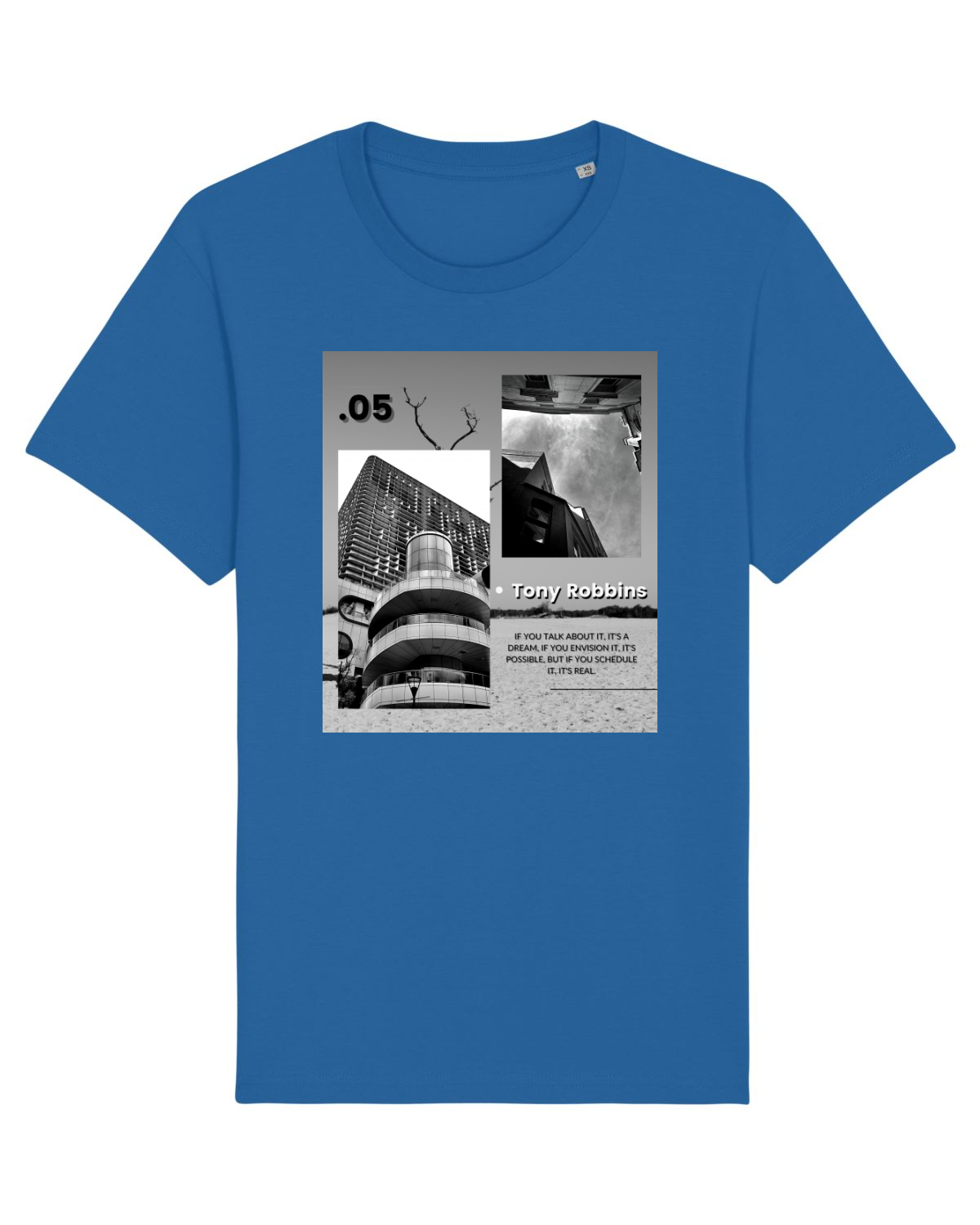 Tricou mânecă scurtă Unisex Rocker Royal Blue