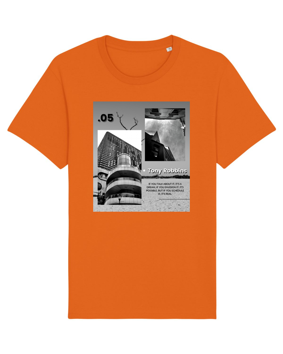 Tricou mânecă scurtă Unisex Rocker Bright Orange