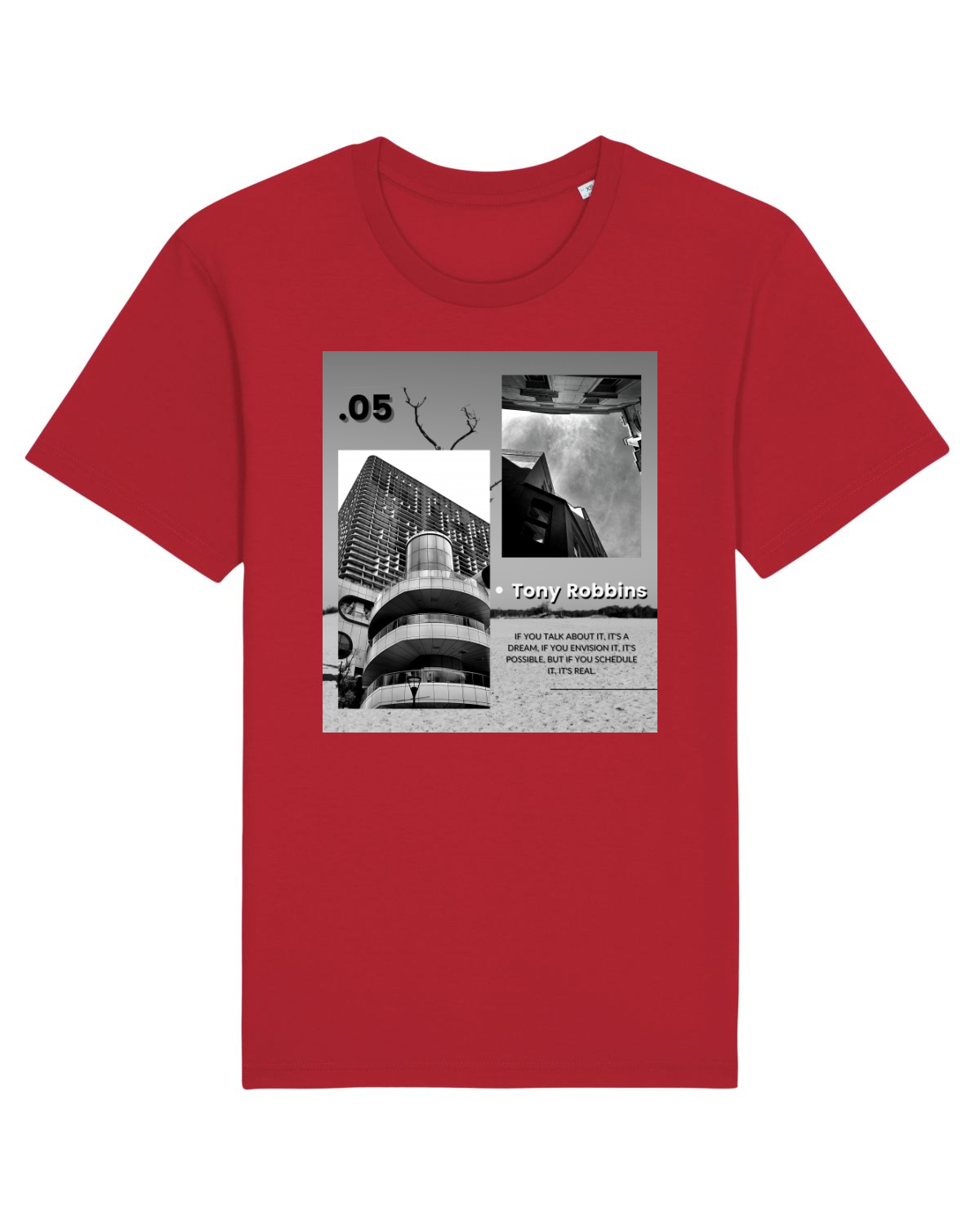 Tricou mânecă scurtă Unisex Rocker Red