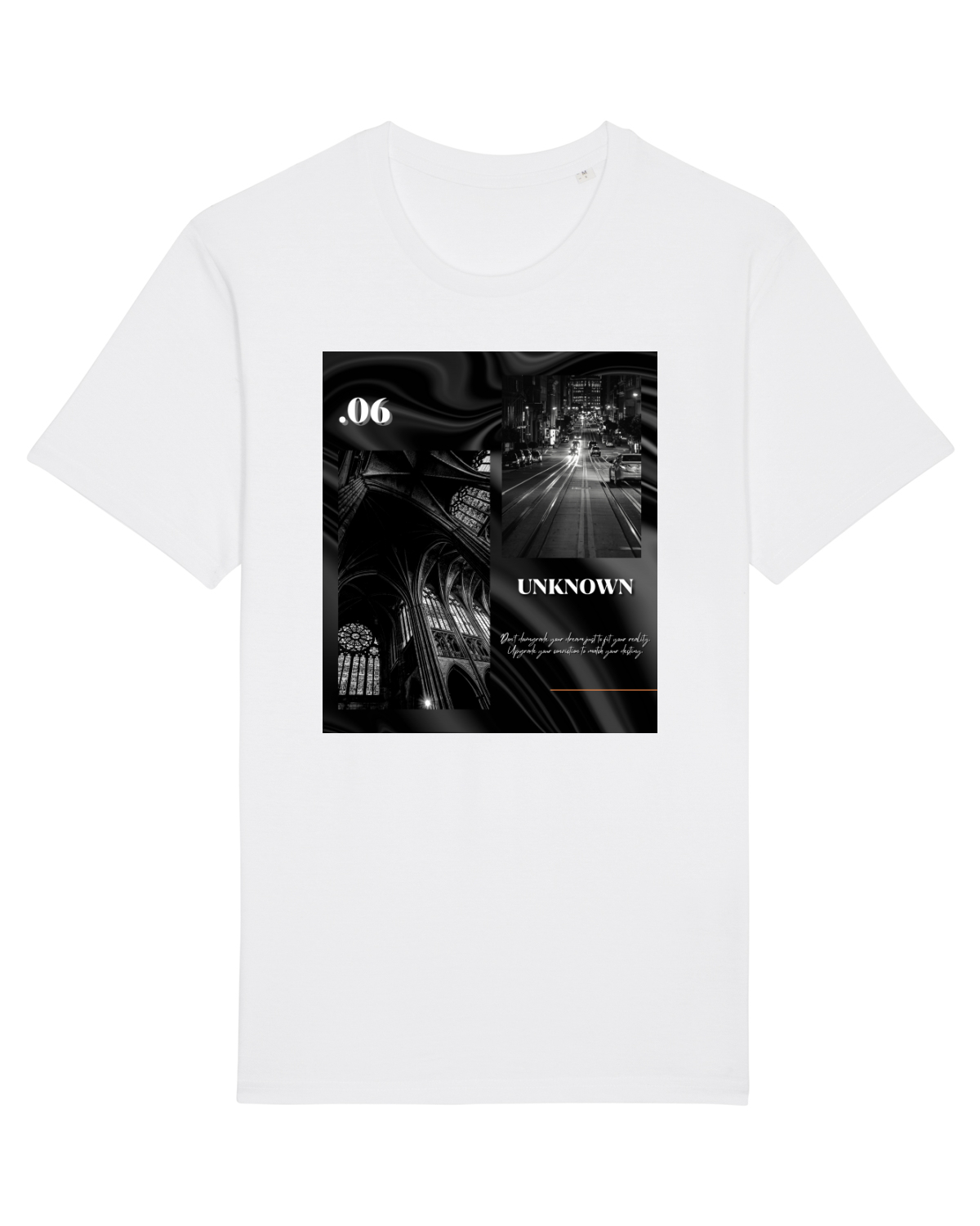 Tricou mânecă scurtă Unisex Rocker White