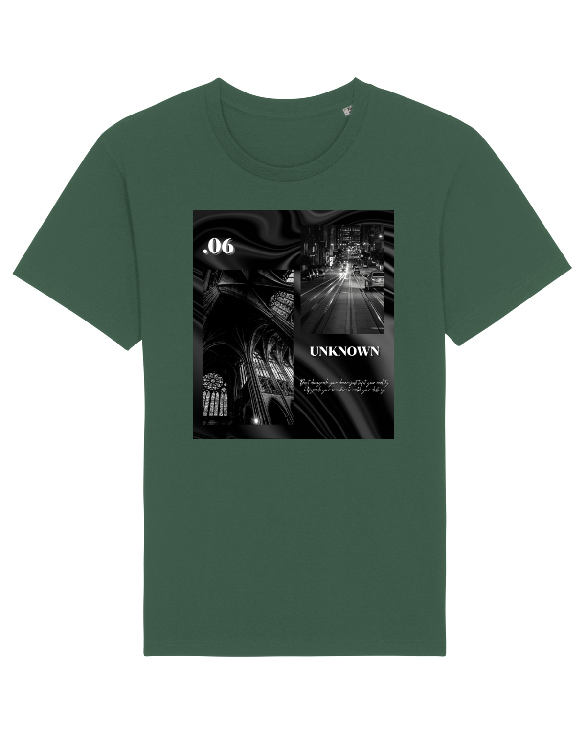 Tricou mânecă scurtă Unisex Rocker Bottle Green
