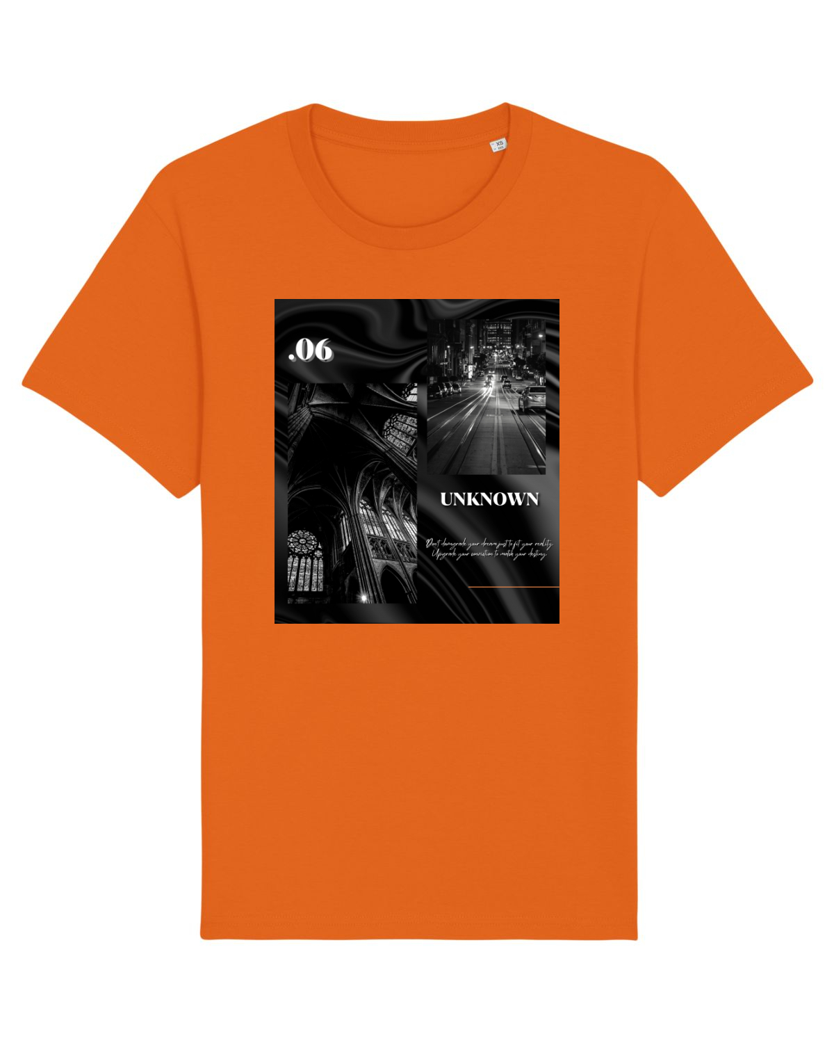 Tricou mânecă scurtă Unisex Rocker Bright Orange