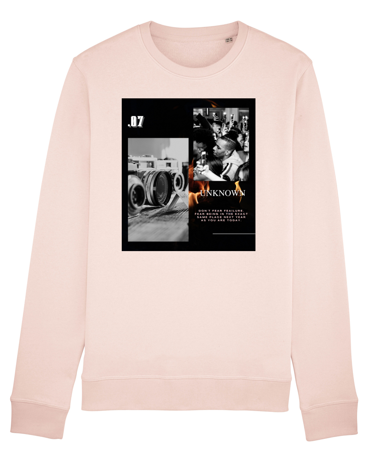 Bluză mânecă lungă Unisex Rise Candy Pink