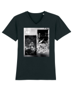 N M 0 9 Tricou mânecă scurtă guler V Bărbat Presenter