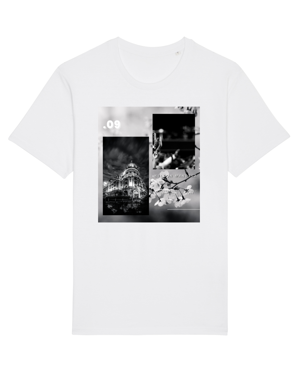 Tricou mânecă scurtă Unisex Rocker White