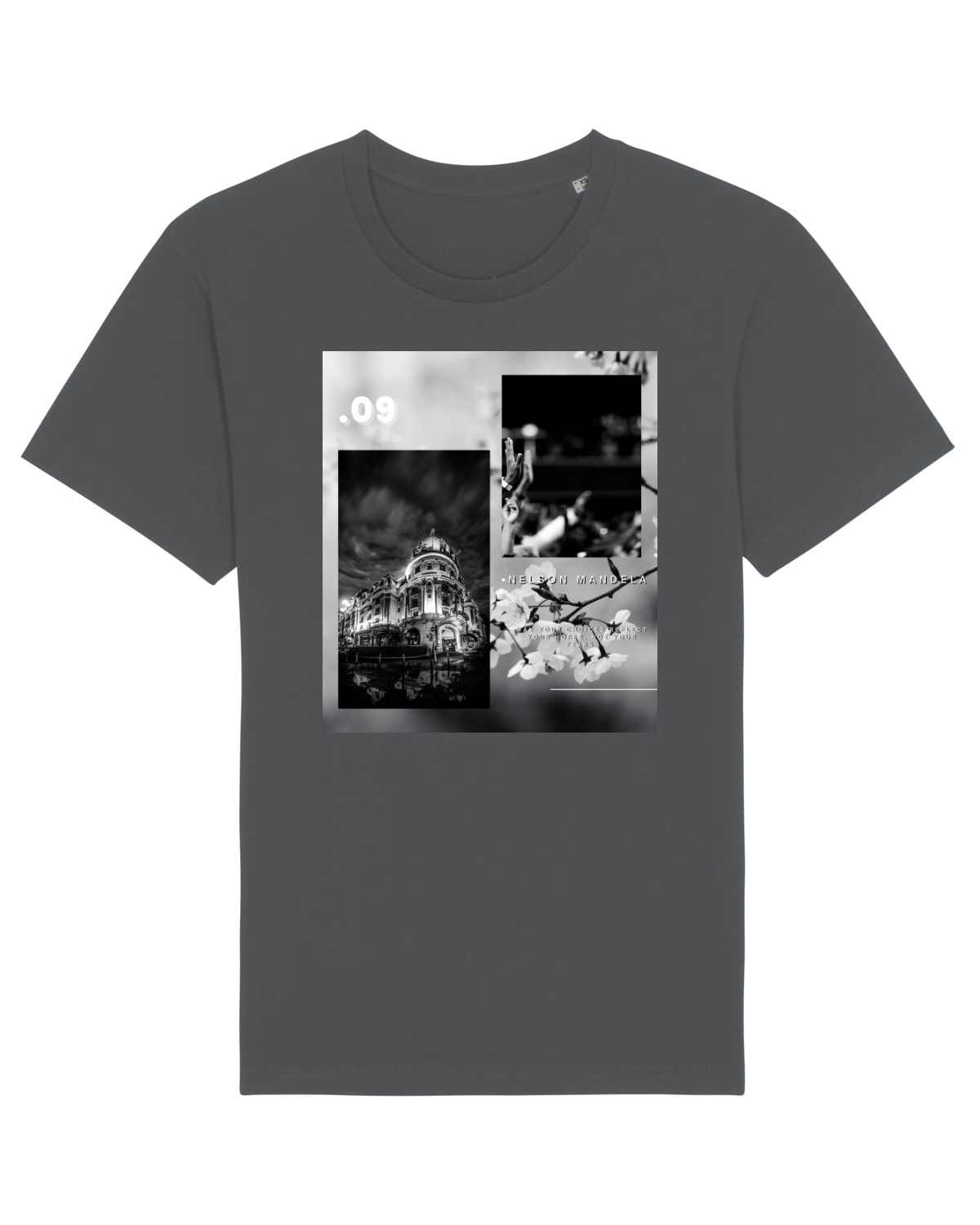 Tricou mânecă scurtă Unisex Rocker Anthracite