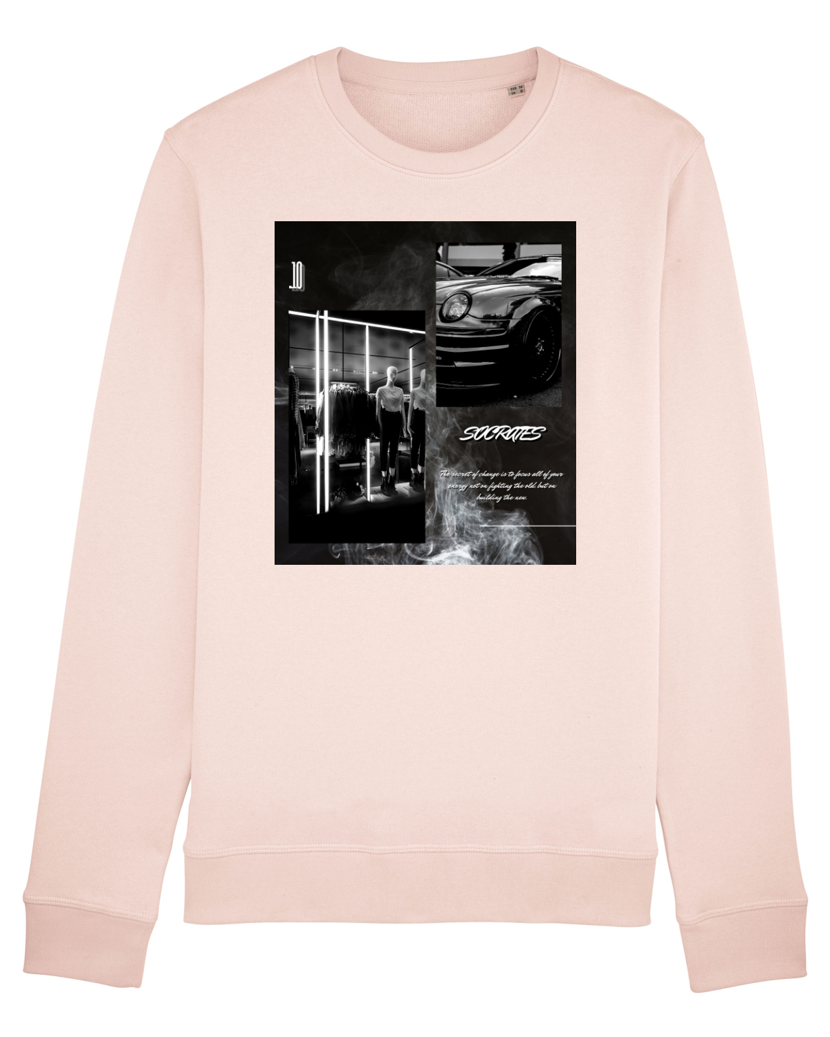 Bluză mânecă lungă Unisex Rise Candy Pink