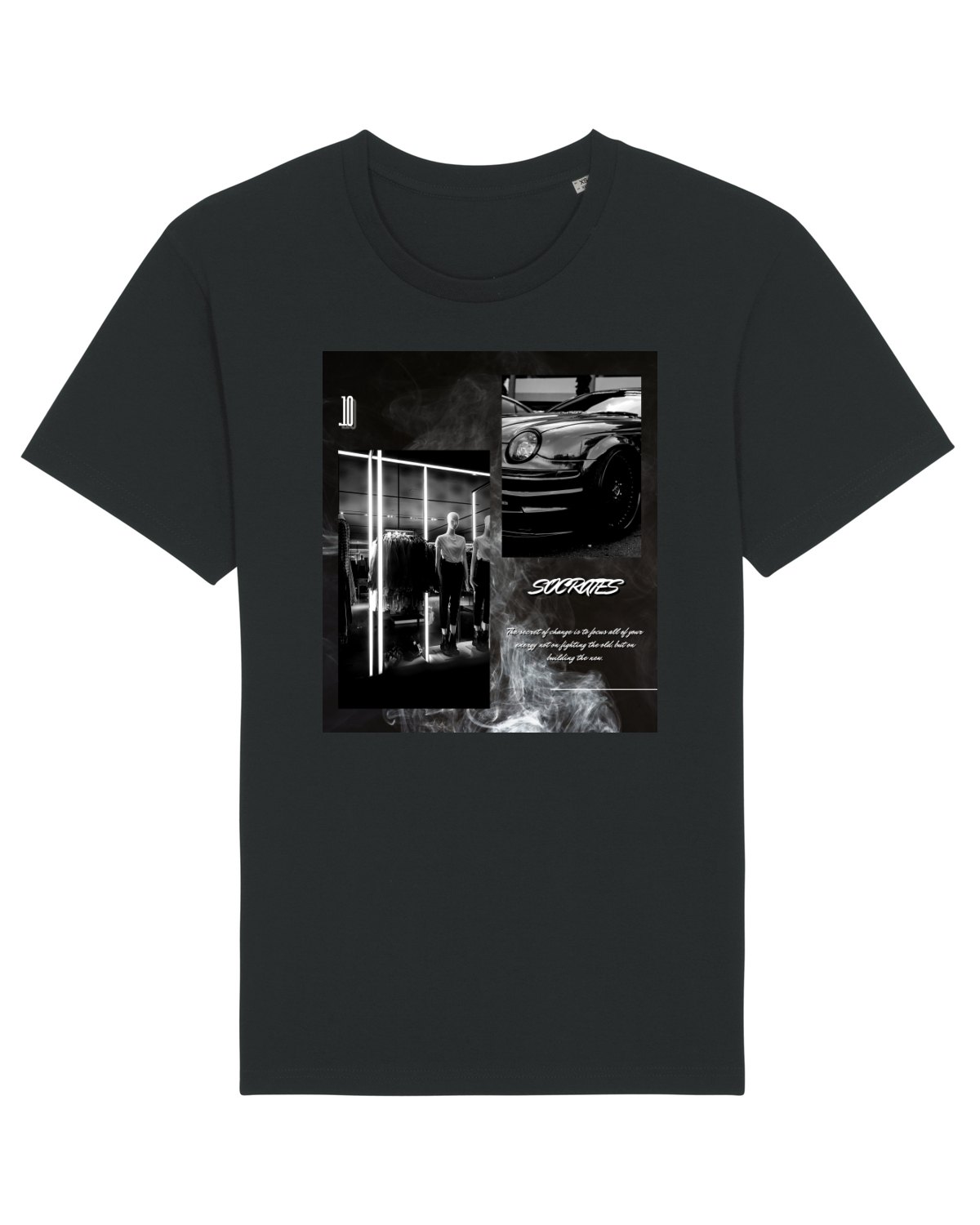 Tricou mânecă scurtă Unisex Rocker Black