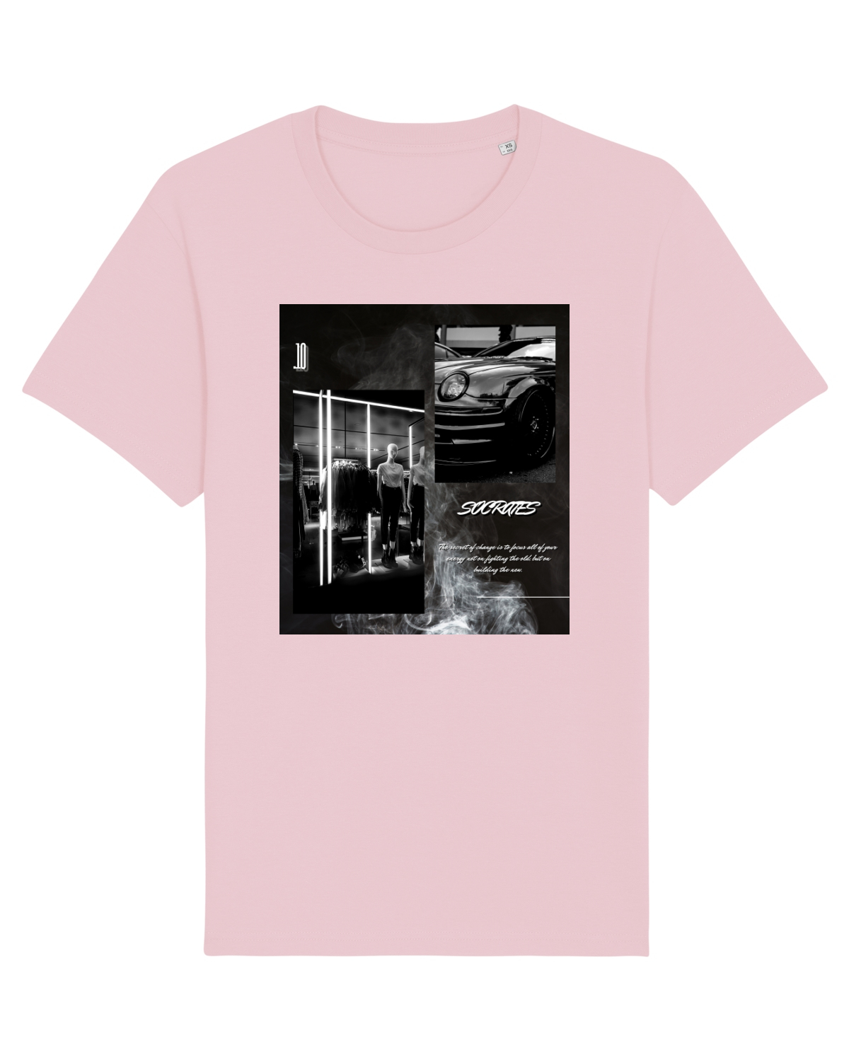 Tricou mânecă scurtă Unisex Rocker Cotton Pink