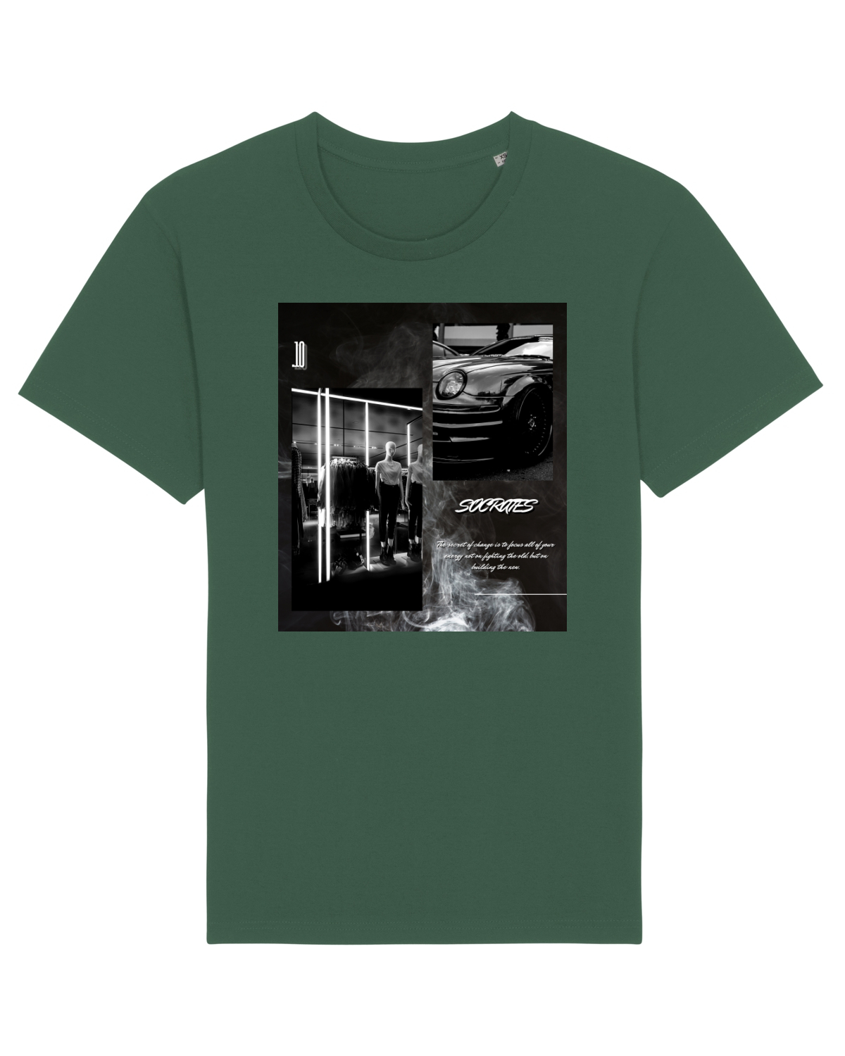 Tricou mânecă scurtă Unisex Rocker Bottle Green