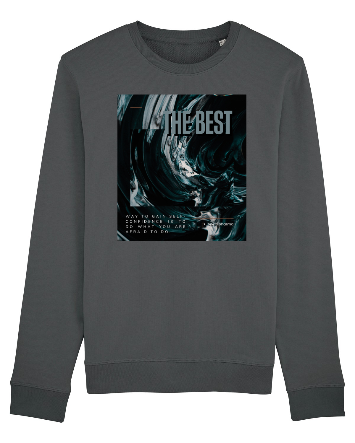Bluză mânecă lungă Unisex Rise Anthracite