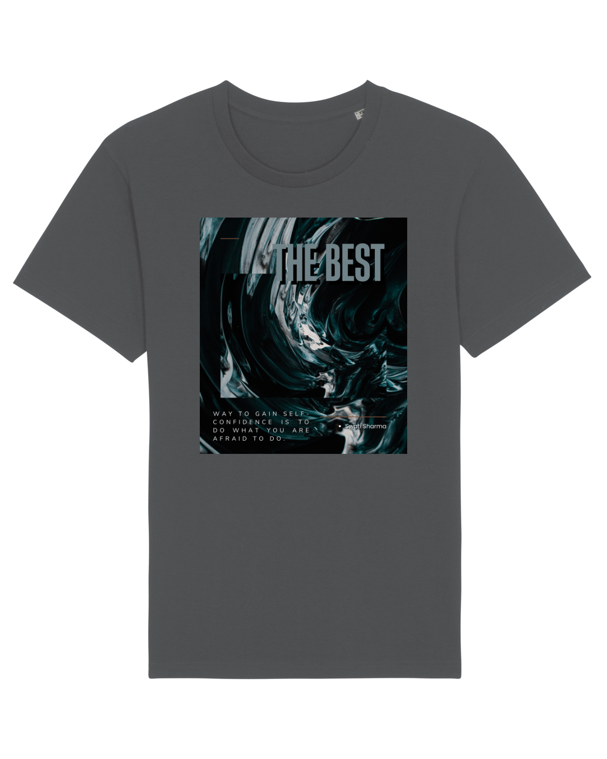 Tricou mânecă scurtă Unisex Rocker Anthracite