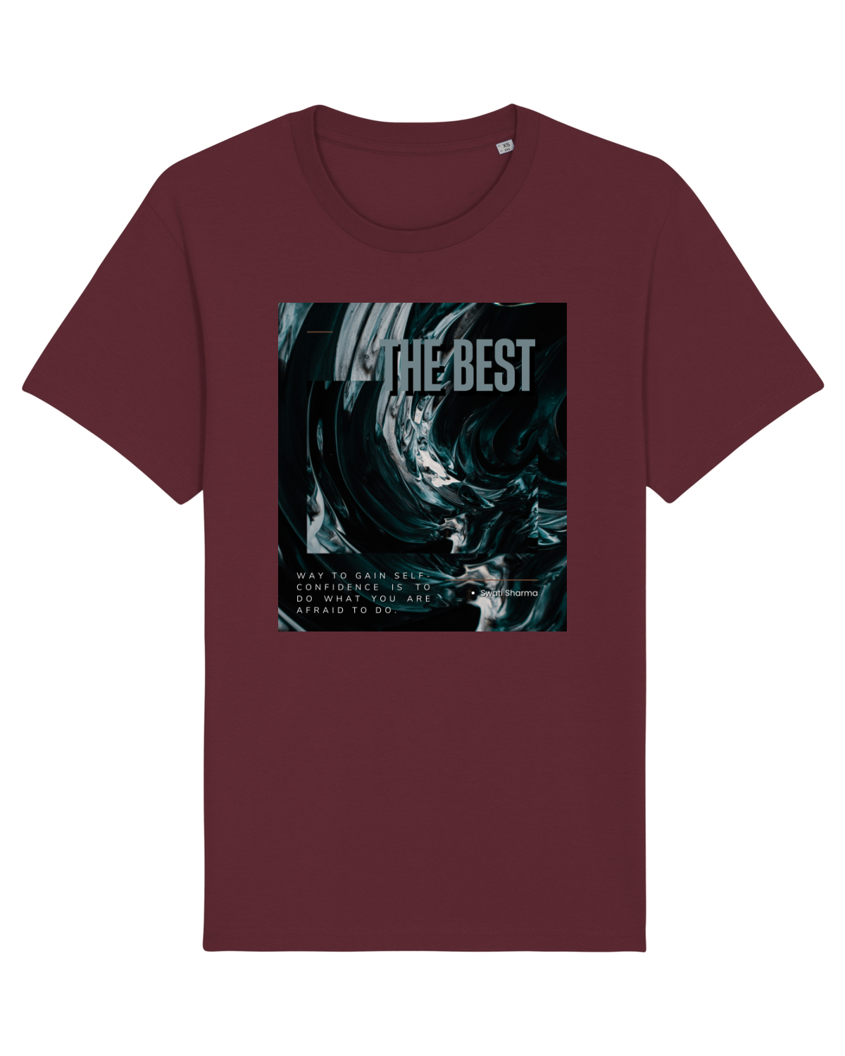 Tricou mânecă scurtă Unisex Rocker Burgundy