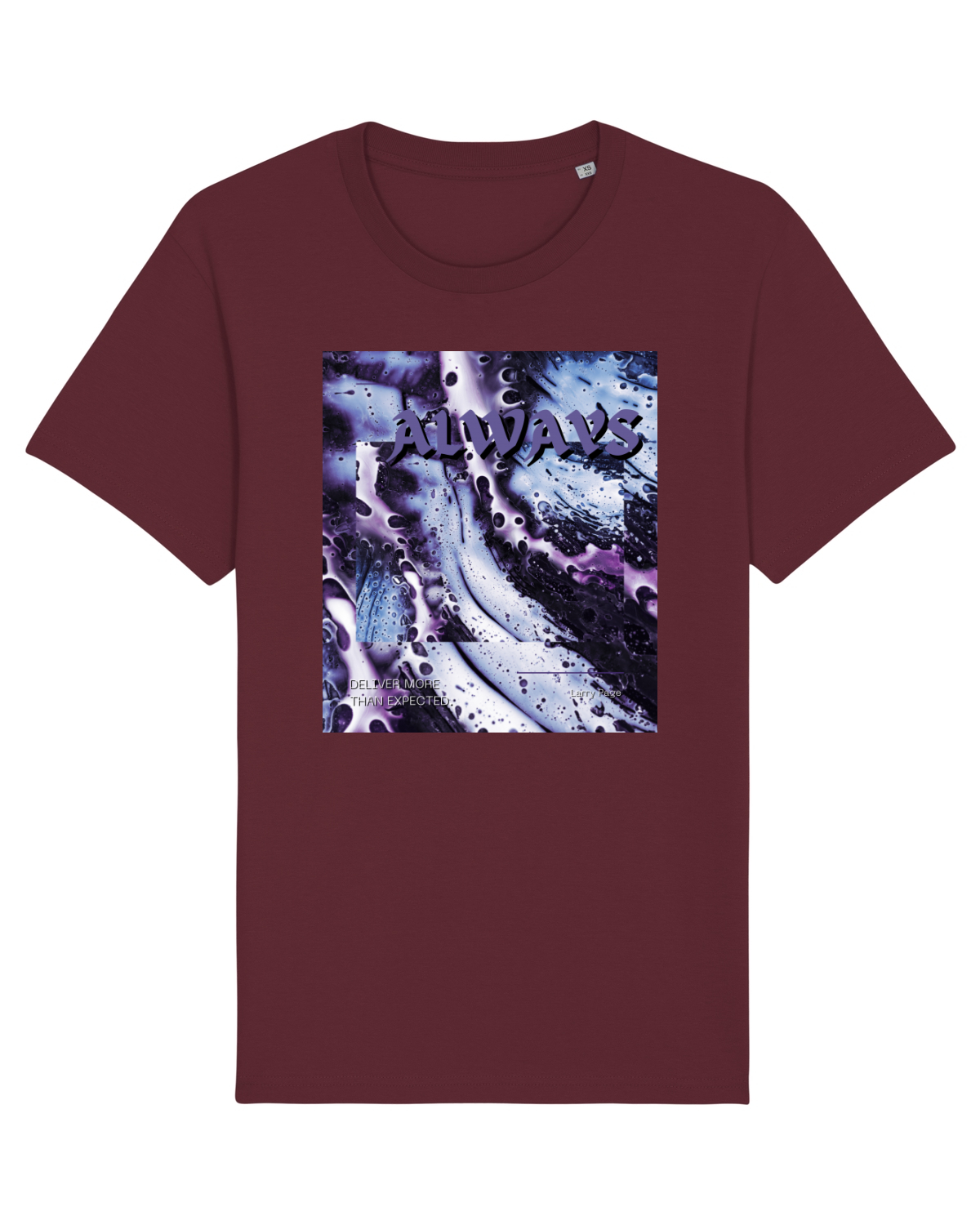 Tricou mânecă scurtă Unisex Rocker Burgundy