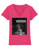 SUCCESS  D J Tricou mânecă scurtă guler V Damă Evoker