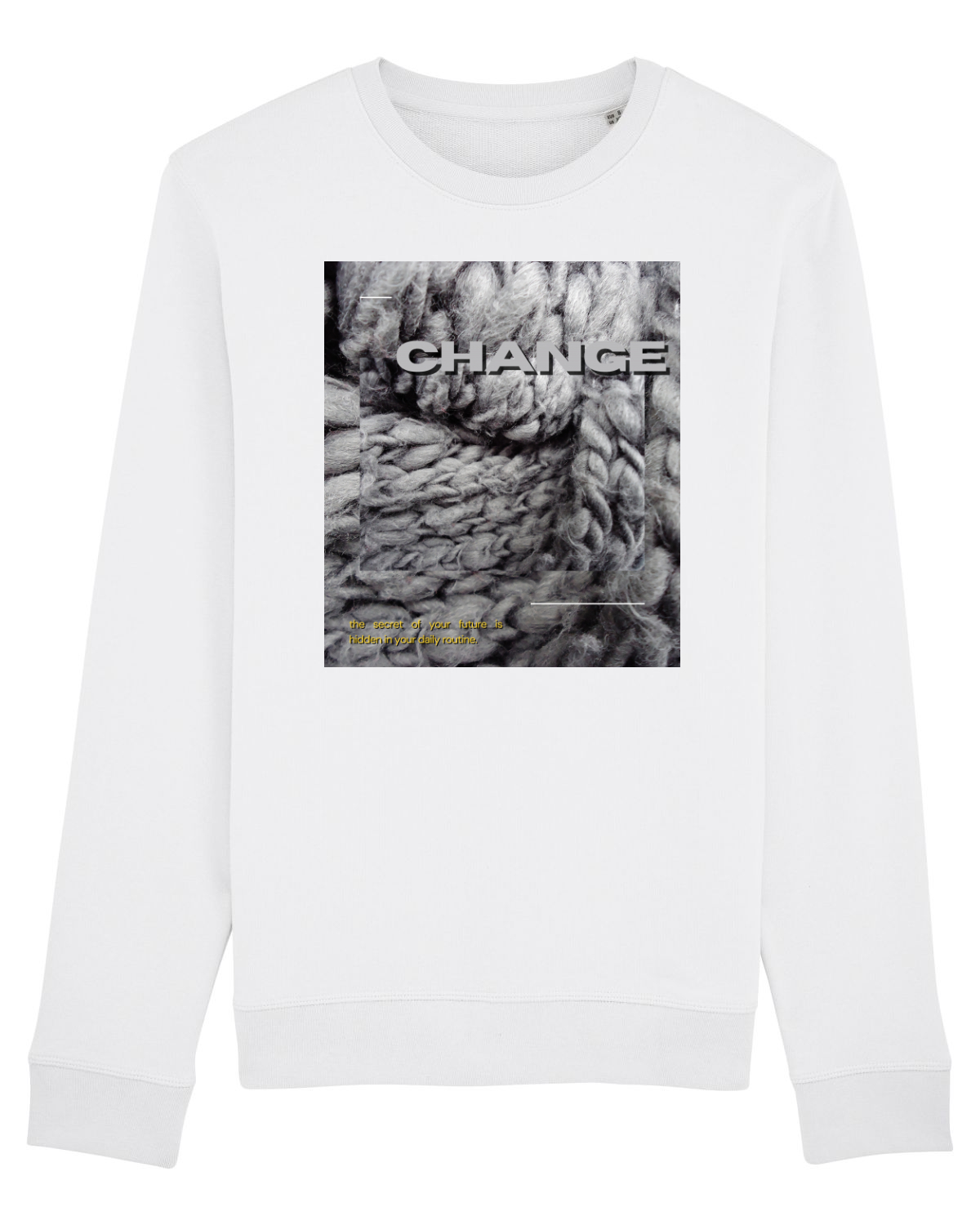 Bluză mânecă lungă Unisex Rise White