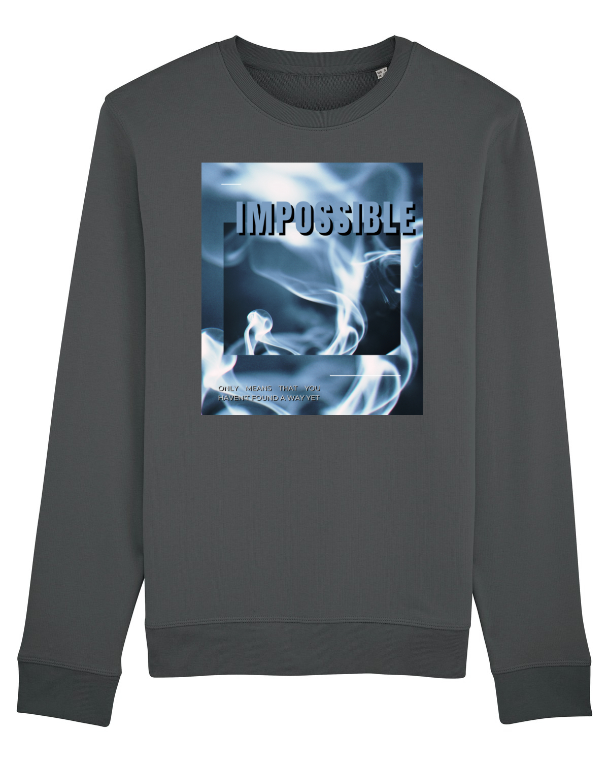 Bluză mânecă lungă Unisex Rise Anthracite