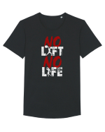 No Lift No Life Tricou mânecă scurtă guler larg Bărbat Skater