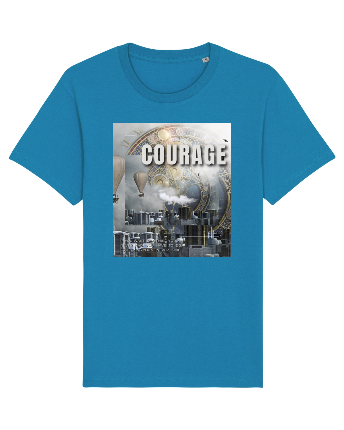 Tricou mânecă scurtă Unisex Rocker Azur