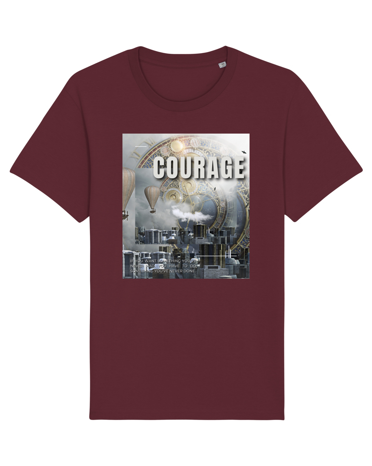 Tricou mânecă scurtă Unisex Rocker Burgundy