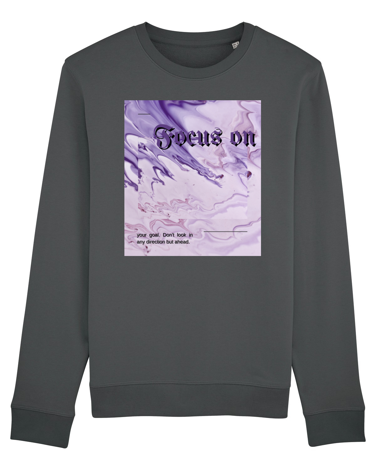Bluză mânecă lungă Unisex Rise Anthracite