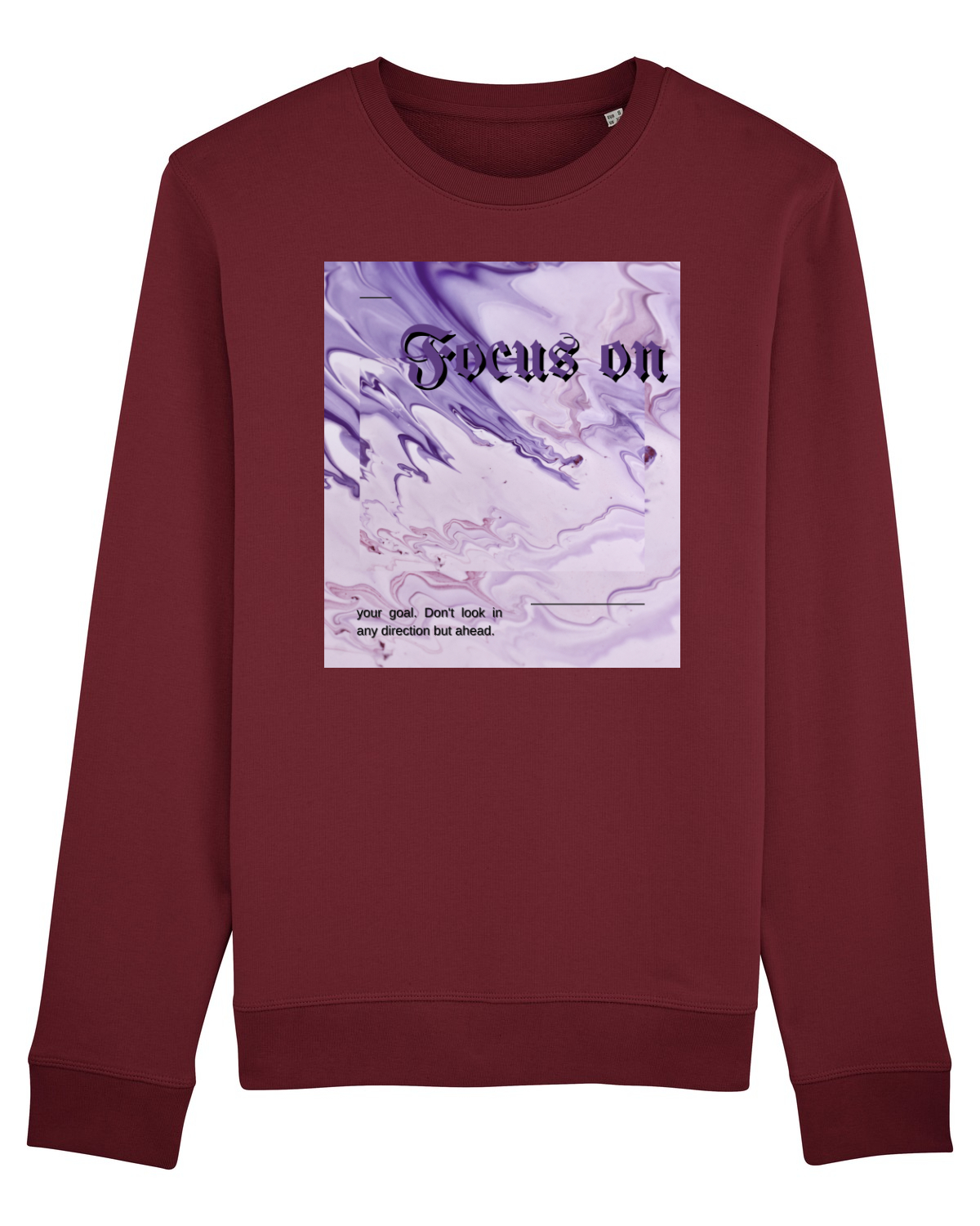 Bluză mânecă lungă Unisex Rise Burgundy