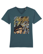 JUST START Tricou mânecă scurtă guler V Bărbat Presenter