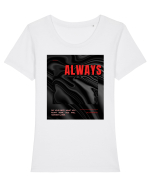 ALWAYS OGM Tricou mânecă scurtă guler larg fitted Damă Expresser