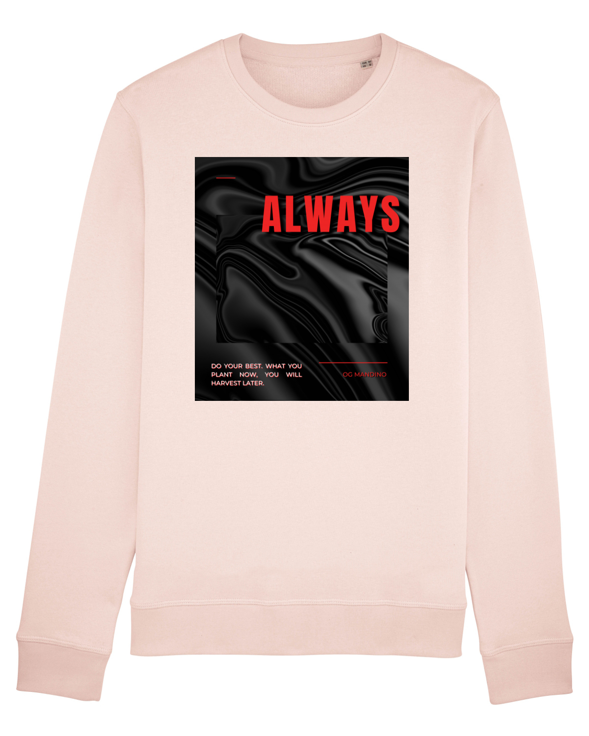 Bluză mânecă lungă Unisex Rise Candy Pink