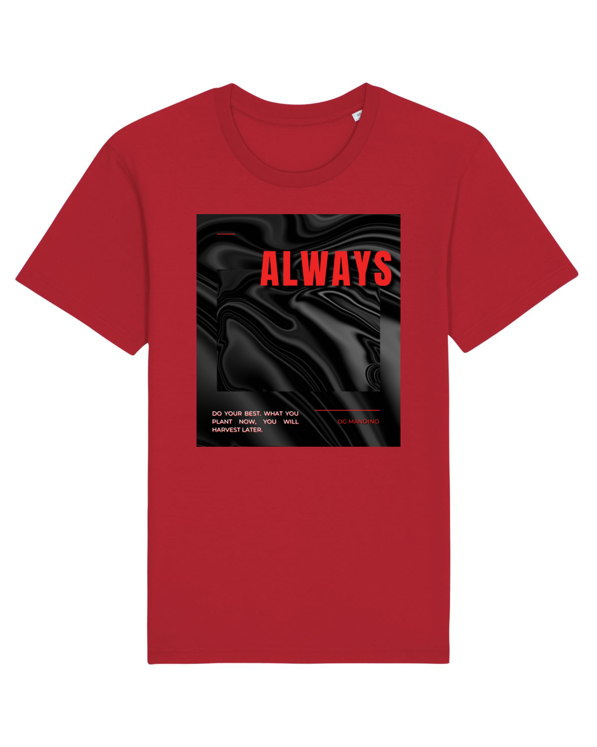 Tricou mânecă scurtă Unisex Rocker Red
