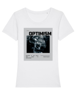 OPTIMISM Tricou mânecă scurtă guler larg fitted Damă Expresser