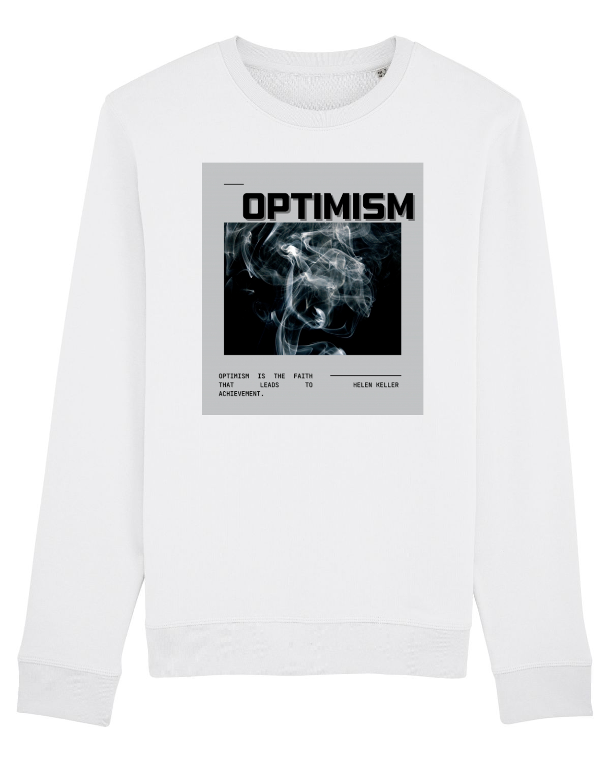 Bluză mânecă lungă Unisex Rise White