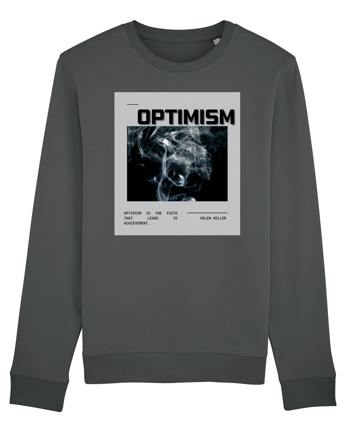 Bluză mânecă lungă Unisex Rise Anthracite