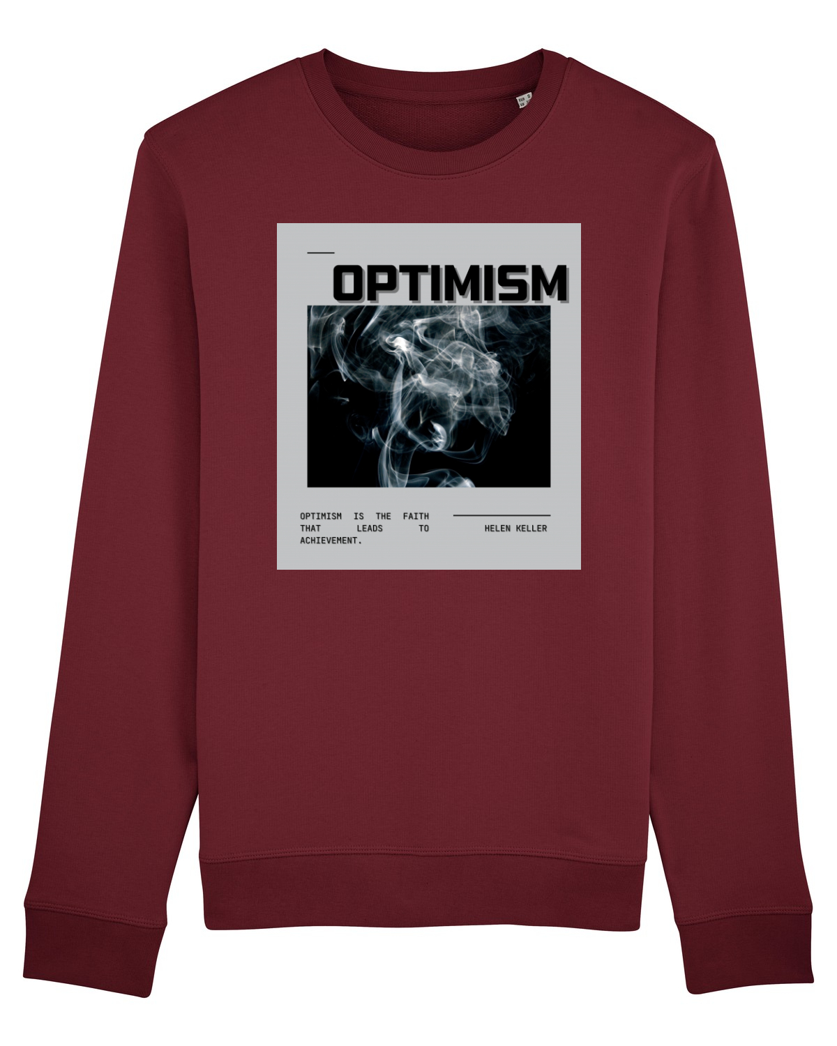 Bluză mânecă lungă Unisex Rise Burgundy