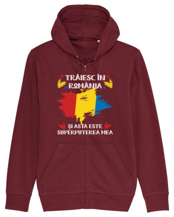Trăiesc în România Burgundy