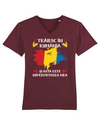 Trăiesc în România Burgundy