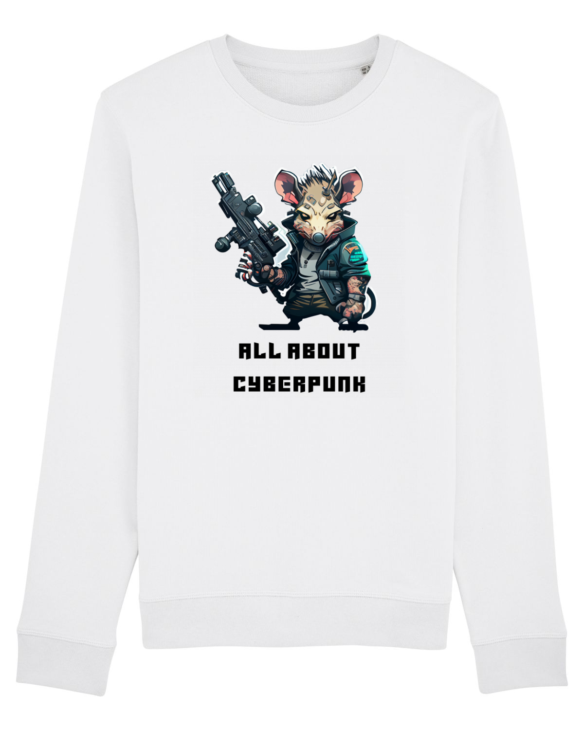 Bluză mânecă lungă Unisex Rise White