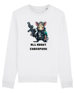 ALL ABOUT CYBERPUNK - V1 Bluză mânecă lungă Unisex Rise