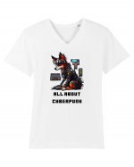 ALL ABOUT CYBERPUNK - V2 Tricou mânecă scurtă guler V Bărbat Presenter