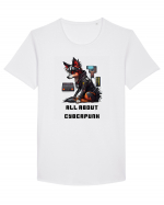 ALL ABOUT CYBERPUNK - V2 Tricou mânecă scurtă guler larg Bărbat Skater