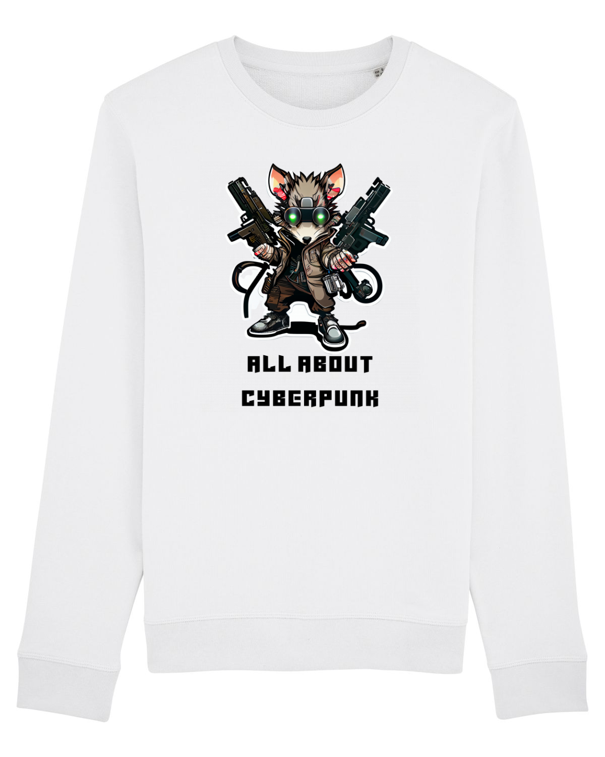 Bluză mânecă lungă Unisex Rise White