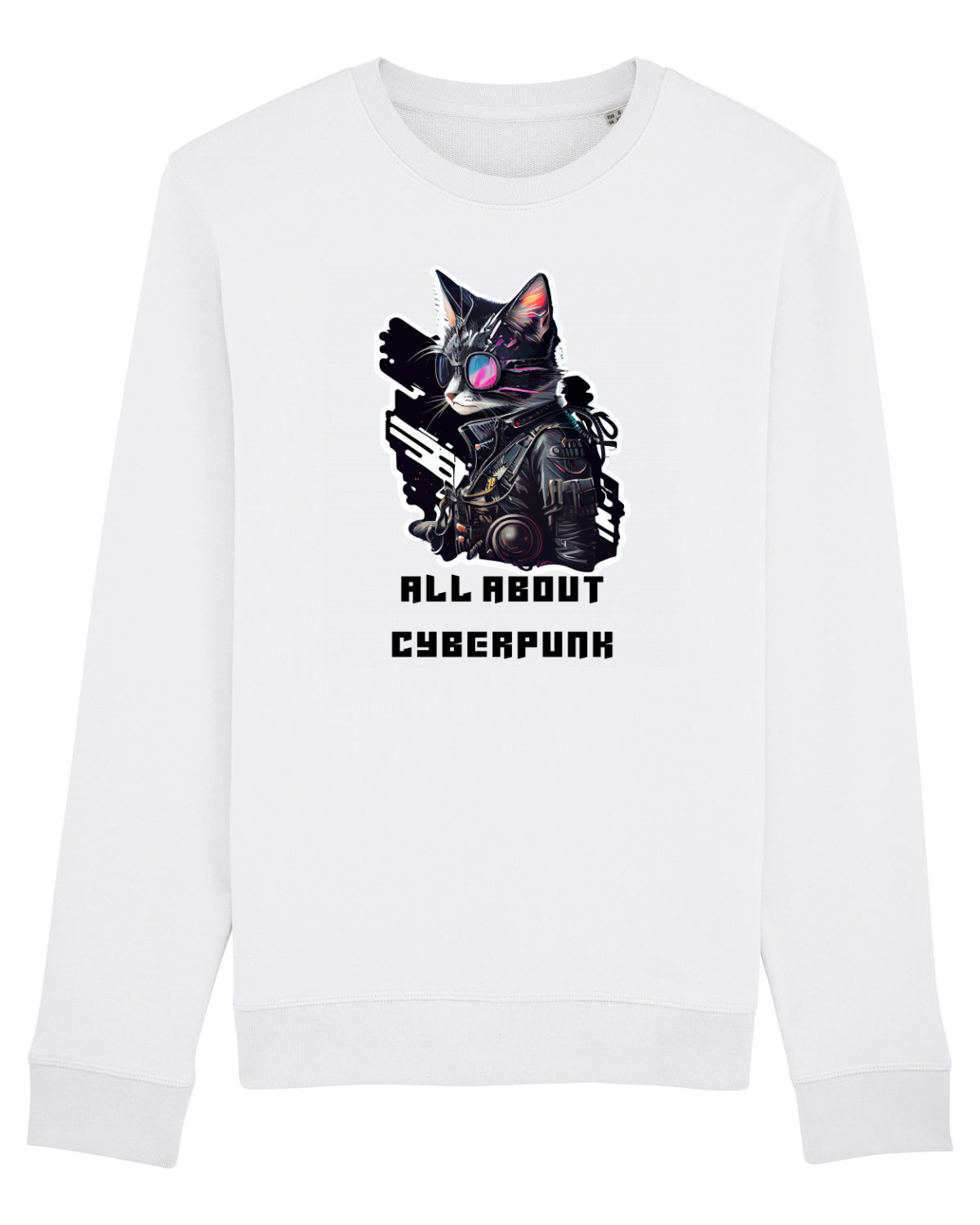 Bluză mânecă lungă Unisex Rise White
