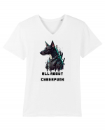 ALL ABOUT CYBERPUNK - V5 Tricou mânecă scurtă guler V Bărbat Presenter